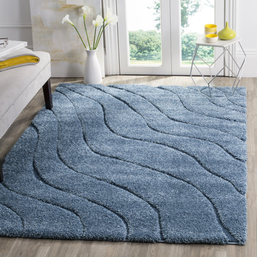 Ebern Designs Stacie Abstract Blue Area Rug & Reviews Wayfair